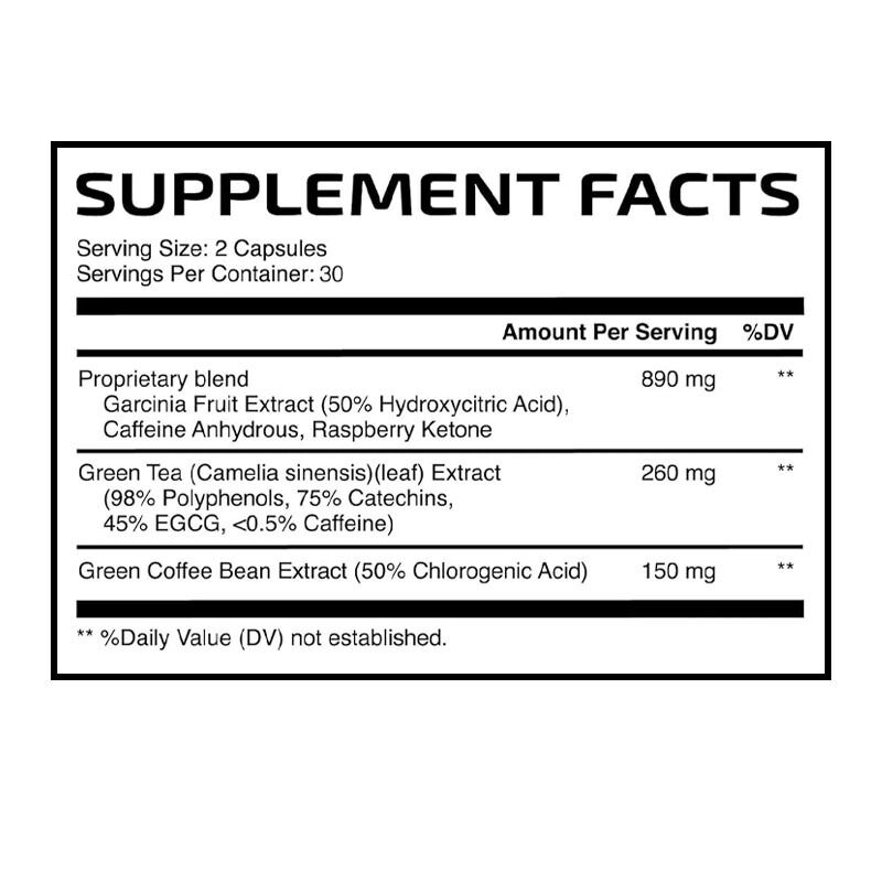 Logo personnalisé Augmenter le métabolisme Perdre du poids Brûler les graisses Capsules féminines Soins de santé Capsule brûleur de graisse pour les femmes