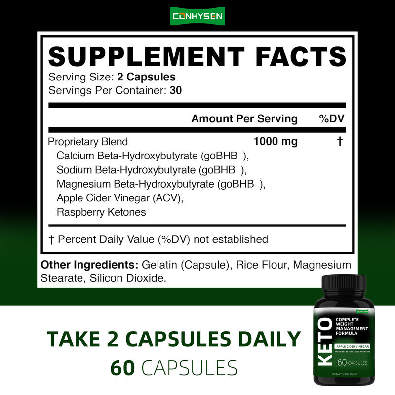 Vente à chaud Boost Detox Keto Perte de poids avancée Pilules de régime Capsules Keto Slim Capsules de perte de poids Supplément de perte de poids