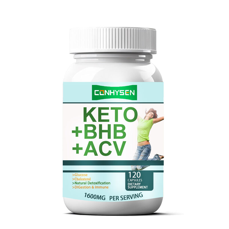 Compléments alimentaires de fibres KETO ACV BHB à marque privée, capsules KETO BHB, compléments de perte de poids, capsules diététiques