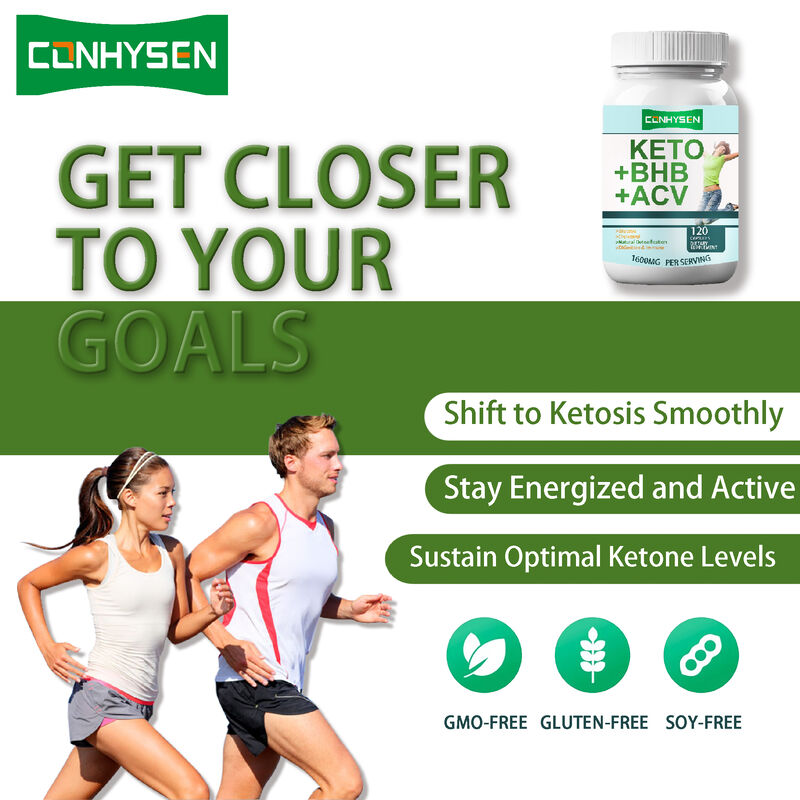 Compléments alimentaires de fibres KETO ACV BHB à marque privée, capsules KETO BHB, compléments de perte de poids, capsules diététiques