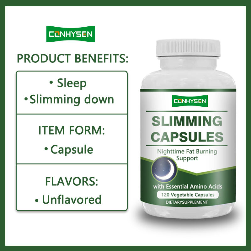 Capsules minceur de marque privée pour aider à nettoyer et désintoxiquer le corps avec L-arginine HCL Capsules minceur à base de plantes Fibre alimentaire