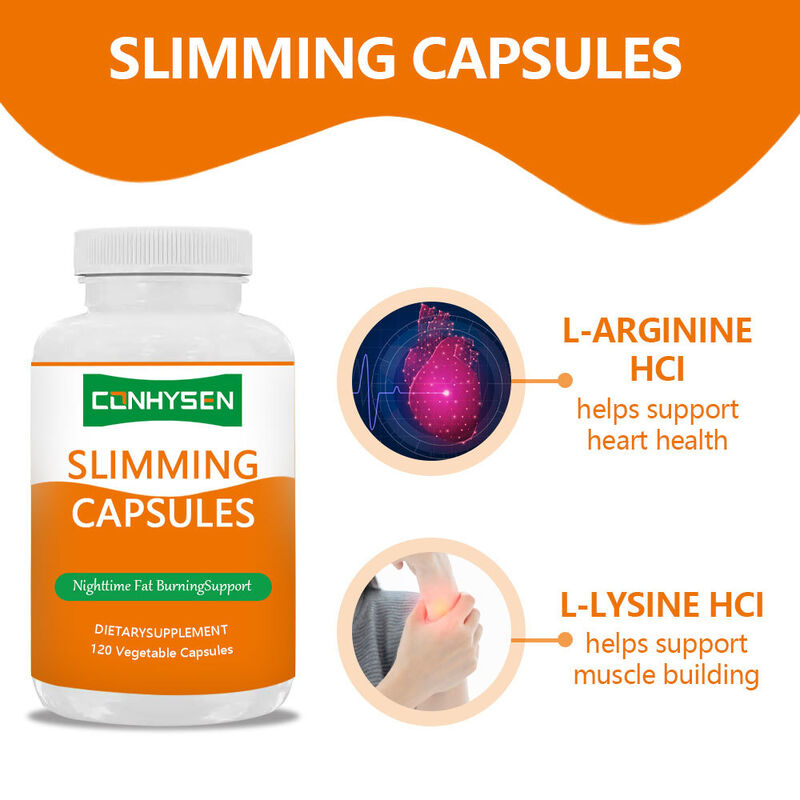 Prix d'usine Gélules Amincissantes à base de plantes pour aider à soutenir les niveaux d'énergie avec L-Lysine HCL Gélules Amincissantes
