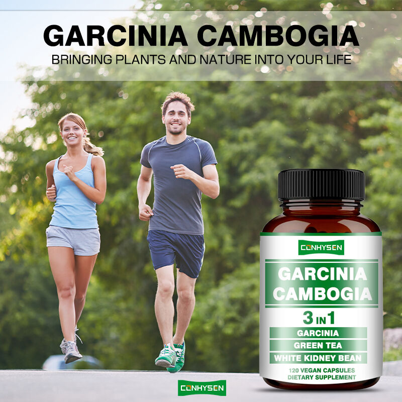 OEM Garcinia Cambogia Capsules pour la production d'énergie soutient l'équilibre du corps Capsules de fibres alimentaires Perte de poids
