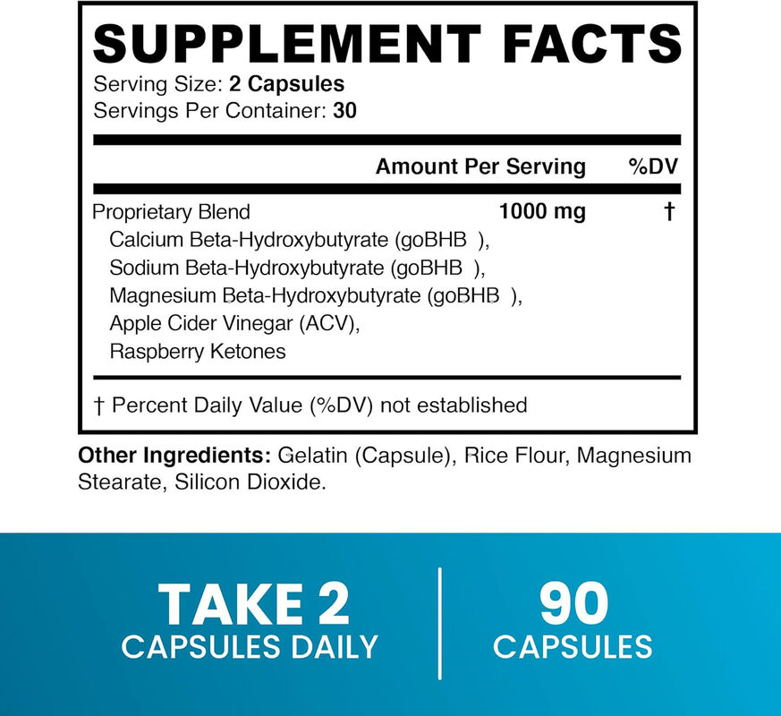OEM Suppléments de fibres alimentaires végétaliens naturels Capsules de vinaigre de cidre de pomme Détox pur La pomme aide à la gestion du poids