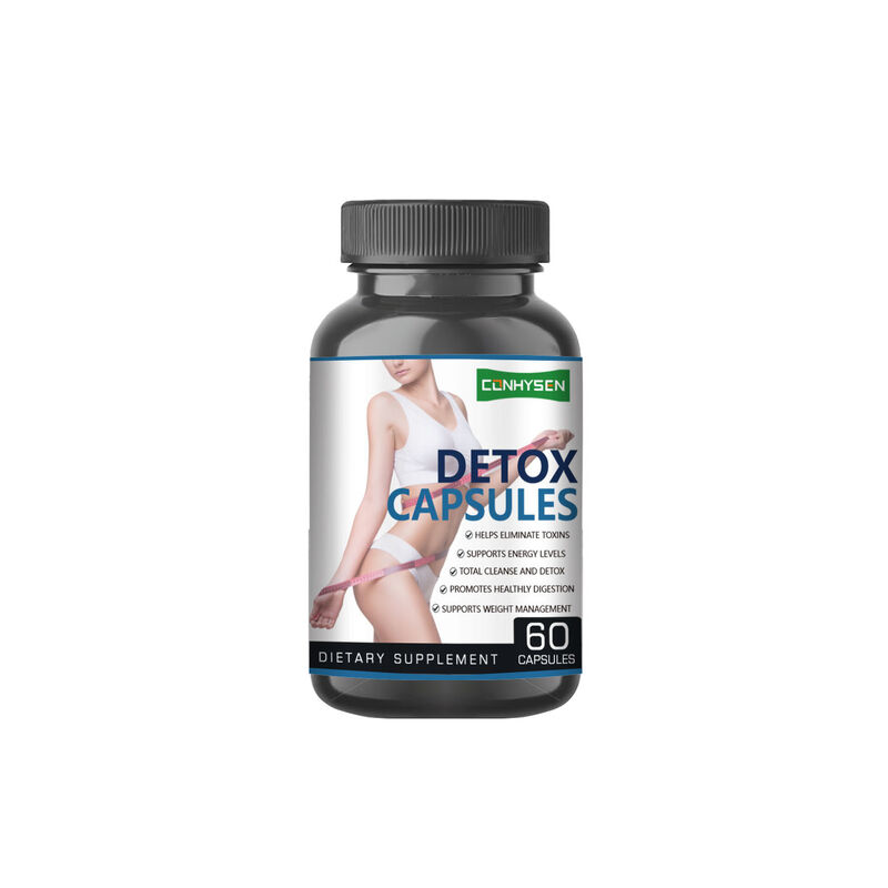 Capsules détox sous marque de distributeur, produits amincissants à base de plantes qui stimulent le métabolisme et soutiennent la santé digestive pour adultes