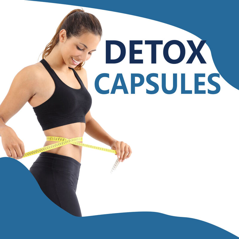 Capsules détox sous marque de distributeur, produits amincissants à base de plantes qui stimulent le métabolisme et soutiennent la santé digestive pour adultes