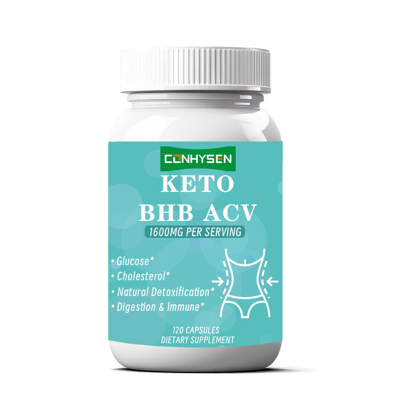 OEM Marque privée Keto ACV BHB Capsules pour stimuler le métabolisme 1400 mg de vinaigre de cidre de pomme pour le contrôle du poids