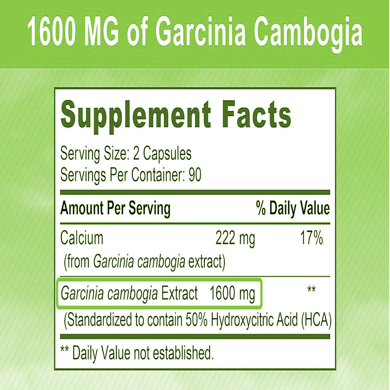 Complément alimentaire de haute qualité, capsules de Garcinia Cambogia pure, favorise l'énergie et l'endurance, suppléments naturels