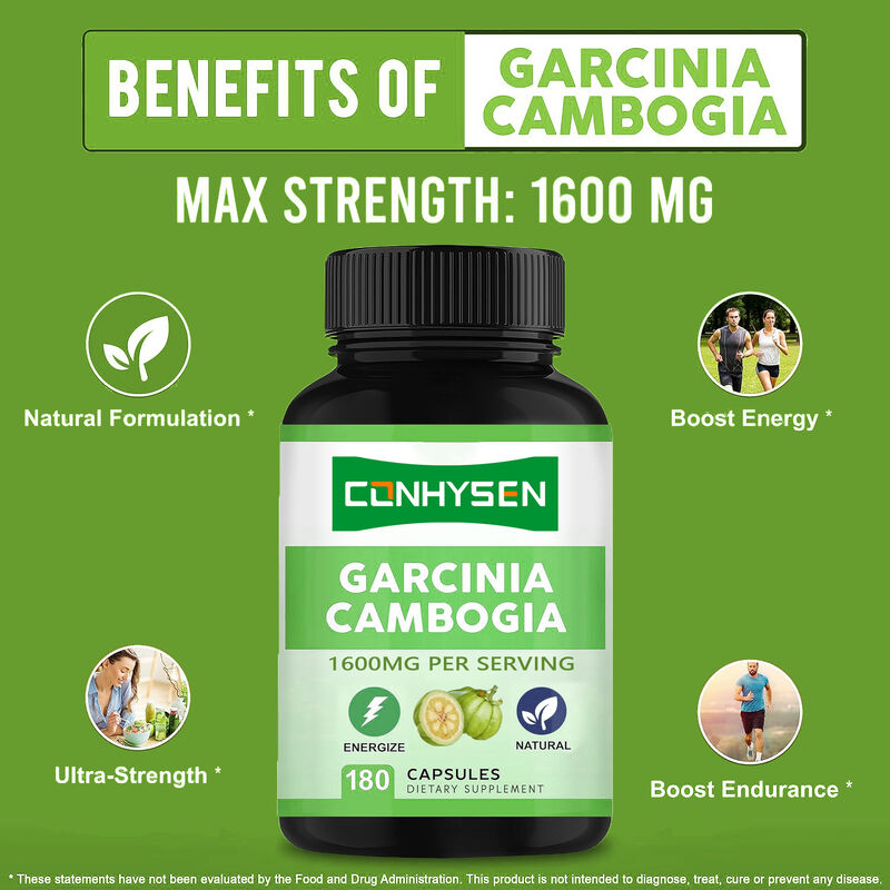 Complément alimentaire de haute qualité, capsules de Garcinia Cambogia pure, favorise l'énergie et l'endurance, suppléments naturels