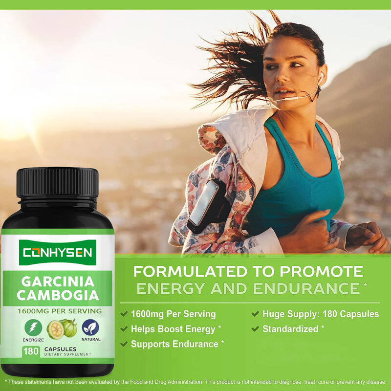Complément alimentaire de haute qualité, capsules de Garcinia Cambogia pure, favorise l'énergie et l'endurance, suppléments naturels