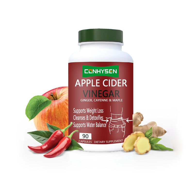 Vente directe d'usine Gestion du corps OEM favorise la digestion et la gestion du poids Capsules de vinaigre de cidre de pomme