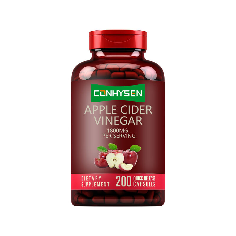 OEM/ODM Supplément ACV de soutien à la digestion et à la désintoxication Gestion du poids Capsules de vinaigre de cidre de pomme pour hommes Femmes