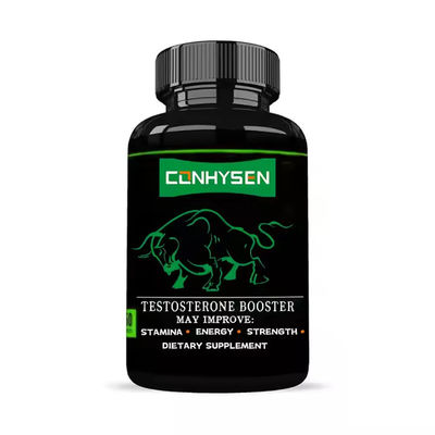 Pilules d' amélioration de la racine de maca, booster d' énergie masculin Ginseng Supplément de chèvre enragée