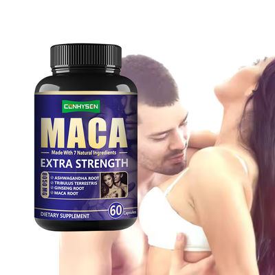 Les capsules d'amélioration masculine de la maca soutiennent l'énergie des hommes Les pilules de puissance Tongkat Ali Capsules