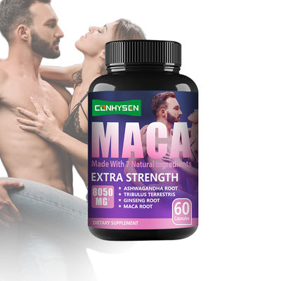 OEM Black Maca Capsules Pilules d' agrandissement de l' énergie puissantes Supplément alimentaire à base de plantes