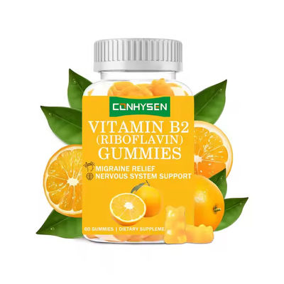 OEM ODM Vitamines B2 gomme à haute teneur en riboflavine aide à soulager le stress Vitamines gomme