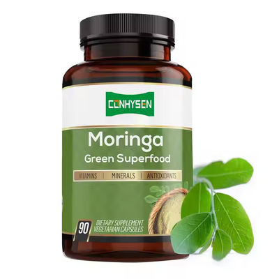 Capsules de Moringa Organique Pure pour le système immunitaire et le renforcement de l' énergie