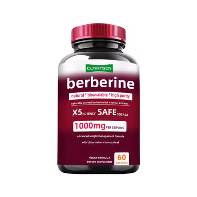 Berbérine de haute pureté Capsules d'extrait de plante de puissance Soutien immunitaire