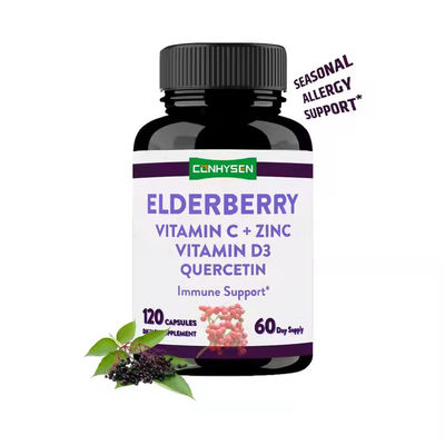 Capsules de myrtille contenant des vitamines C Extrait de quercétine soutient la santé immunitaire
