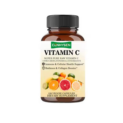 Capsules de vitamine C 200 mg Soutien immunitaire Santé du cœur et du cerveau mélange exclusif