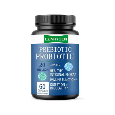 Capsules prébiotiques Top Probiotiques Suppléments à base de plantes Capsules Microbiome intestinal et santé digestive