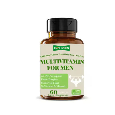 Logo personnalisé Supplément de multivitamines Capsules pour hommes Renforcer la mémoire