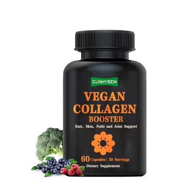 Suppléments de collagène à base de plantes Capsules pour une peau lisse, pour la croissance des cheveux, pour les ongles