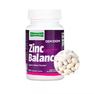 Soutien à la santé Supplément d'équilibre du zinc Capsules soutient la fonction immunitaire quotidiennement