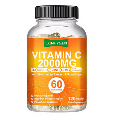 Les capsules de vitamine C soutiennent un système immunitaire sain