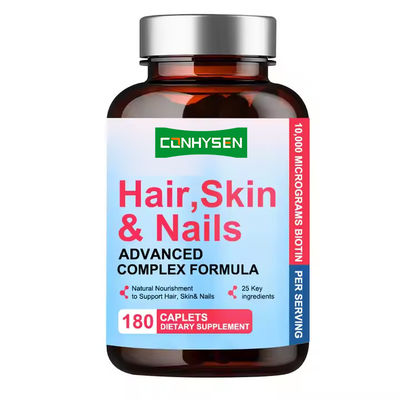 Capsules pour cheveux, peau, ongles Riche en vitamines, supplément de biotine, capsules OEM