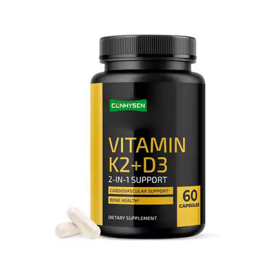 Soutien Cardiovasculaire Supplément de calcium Capsules de vitamine K2 D3 Capsules OEM ODM