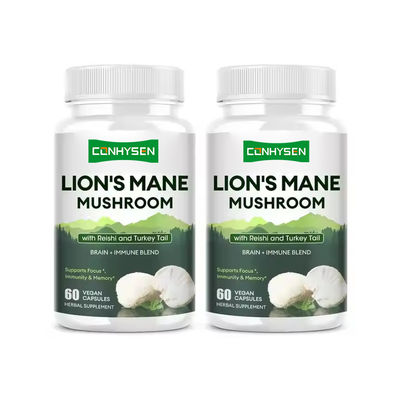 Les capsules de champignons à la crinière de lion et le complément de reishi à la queue de dinde stimulent les défenses immunitaires