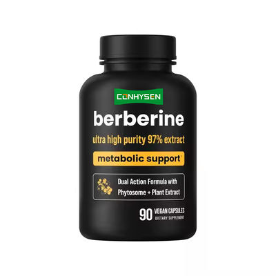 OEM ODM Capsules de berbérine Extrait végétal Supplément Capsules de soutien de la santé intestinale gastro-intestinale