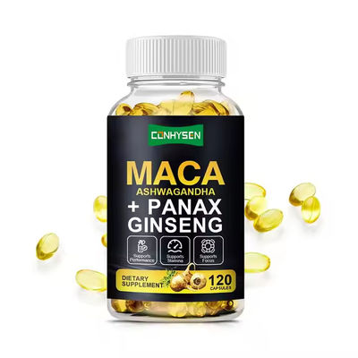 Les suppléments à base de plantes de la Maca Les gélules douces Ashwagandha Le ginseng pour les hommes Augmentation des vitamines