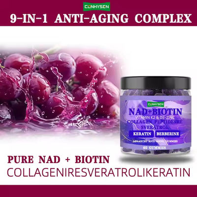 Collagène Berbérine NAD Biotine gomme réduit le vieillissement ralentit