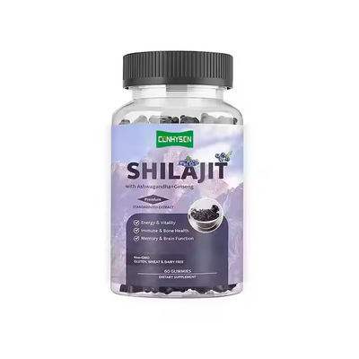 Supplément de ginseng personnalisé à base de gomme Shilajit avec soutien immunitaire Ashwagandha
