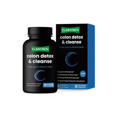 Purificateur de détox du côlon Capsules de perte de poids Enzymes digestives Capsules d'extrait de feuilles de séne