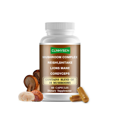 Capsules de complexe de champignons - Soutien immunitaire et santé intestinale - Complément végétalien