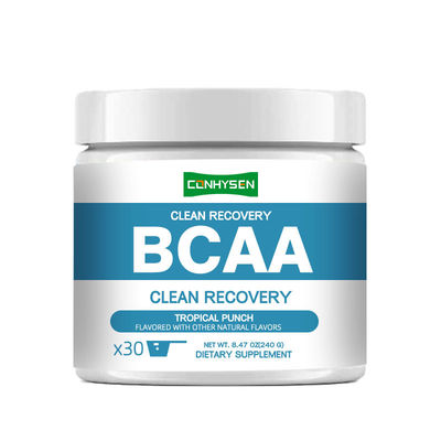 Poudre de BCAA Clean Recovery : Soutient l'équilibre hydrique et la réparation musculaire, sans sucre
