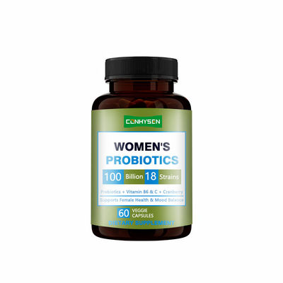 Complément alimentaire de capsules de probiotiques professionnels personnalisés pour femmes, favorisant l'équilibre de l'humeur