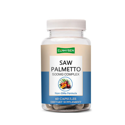 Capsules personnalisées de Saw Palmetto pour la santé urinaire - Sans gluten - 60 capsules