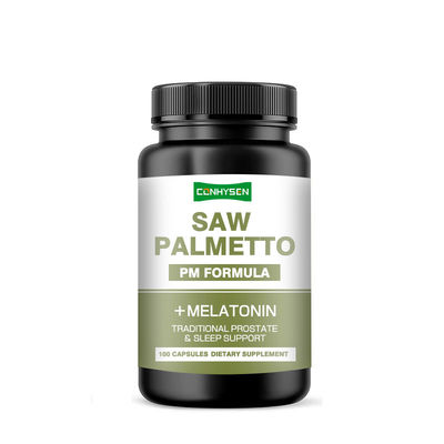 Gélules de Saw Palmetto Personnalisées Premium Soutiennent la Fonction Vésicale Capsules d'Extrait de Saw Palmetto Naturel