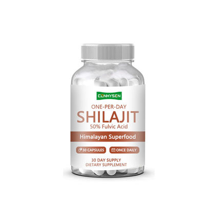 50% d'acide fulvique Shilajit Capsules Super-aliment de l'Himalaya soutient la synthèse du collagène