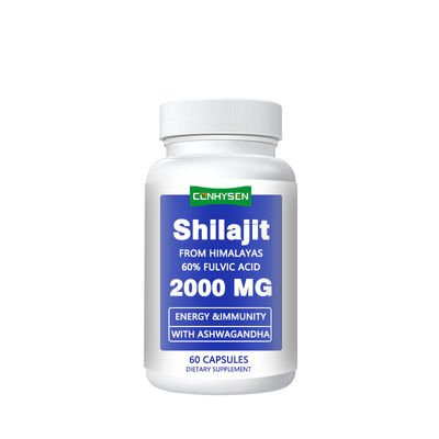 Gélules de Shilajit de l'Himalaya 100% naturelles : Soutien de l'énergie et de la fonction immunitaire