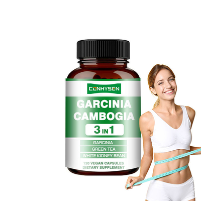 Capsules végétaliennes 3 en 1 Capsules de Garcinia Cambogia soutiennent la perte de poids