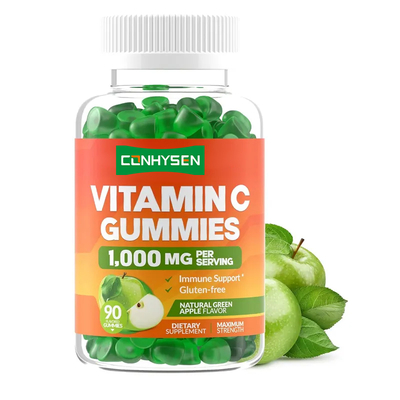 Complément de vitamine C pour adultes blanchissant la peau OEM pour enfants, 1000 mg de gommes à la vitamine C