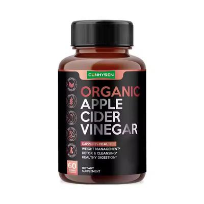 Capsules biologiques de cidre de pomme Supplément minceur cétone Capsules de vinaigre de cidre de pomme