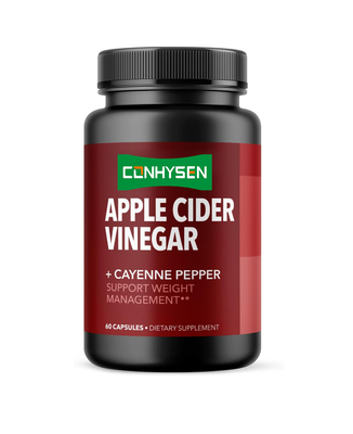 Les capsules de perte de poids au piment naturel OEM et les capsules de vinaigre de cidre de pomme soutiennent la gestion du poids