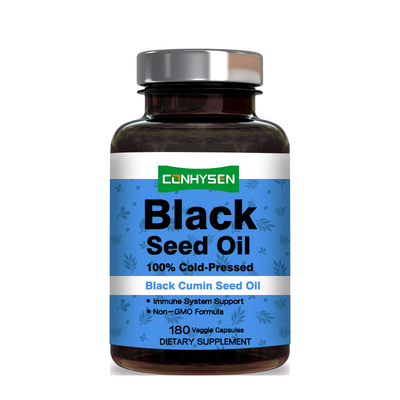 Capsules d' huile de graines noires 500 mg pour le soutien des articulations de la peau et des cheveux