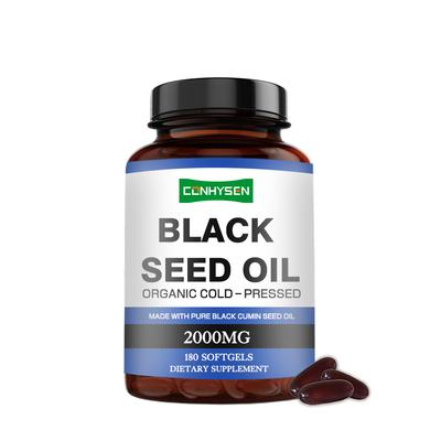 Huile de graines noires 500 mg avec oméga-3 6 9 pour le bien-être